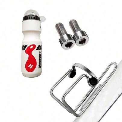 750ML Mountain Bike Bicycle Cycling Water Drink Bottle And Holder Cage Portable