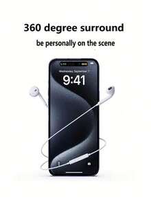 High-Quality Type-C Digital Decoding Wired Earphones | In-Ear Headphones For Smartphones, Gaming, Noise Cancelling, Powerful Bass, Stereo Earbuds, Unisex, Gift Choice, Compatible With IPhone 15, 16 Pro Max, A55 FE, And Most USB-C/Type-C Devices - White - View 7