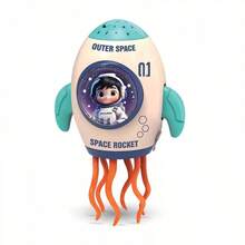 2025新款火箭、水母、章鱼玩具 | 带投影雾化灯光音乐的宇航员造型趣味毛绒玩具，ABS材质，无需电池，适合日常玩耍、圣诞节、万圣节、生日礼物 - 彩色 - 查看 13