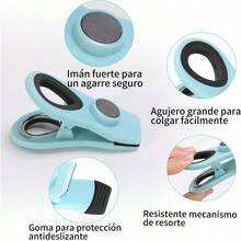 Clips para Bolsas de Alimentos 12 PCS Pinzas para Cerrar Bolsas de Comida 7.1cm con Iman para Refrigerador Broches Reutilizables para Bolsas Magneticos de Multicolor Ideal para la Cocina y Hogar - 6 colores - Ver 3
