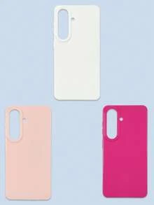 3 件装极简纯色多巴胺手机壳，果冻色系，白色/粉色/玫瑰红，兼容 和 Galaxy 系列手机，包括 17 Pro Max、Galaxy S26/S26 Plus/S26 Ultra。 - 彩色 - 查看 71