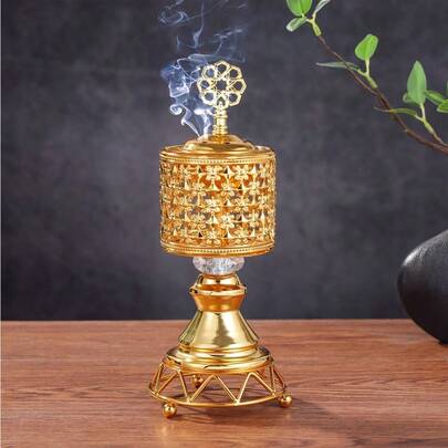 中东欧阿拉伯融合风格丝带造型创意香炉，家居客厅玄关装饰工艺品