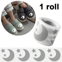1 Roll, FG011 Moon & Star Reflective Stickers, DIY Creative Heat Transfer Decals
