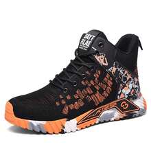 Orange Up Steel Toe High Top Boots,Comfortable Breathable Steel Toe Work Shoes For Men,Orange Security Protective Boots Men Lightweight FashiOnable Men's Sports Shoes And Safety Pro,Men Shoes Safety Bootss Safety Industrial Puncture-Proof Anti-Smash New Safety Boots Men Steel Toe Outdoor Security Boots,Construction Working Boots,Construction Working Boots For All Seasons, Fashionable Steel Toe Safety Boots For Work, Hiking Suitable For Sanitation Workers, Warehouses, Factories, Work And Outdoor Exploration, And Trainer - Orange - View 6