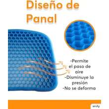 Archy Cojin para Coxis y Ciatica de Gel Espuma Viscoelastica Antideslizante Ortopedico Flexible de Gel Silicon con Funda Cojines para Silla Asiento Oficina Comedor Auto Alivia el Dolor (30876)(default) - Unitalla - Ver 8