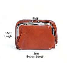 Portefeuille court en cuir PU pour femme, fermeture éclair à pression, porte-monnaie multifonctionnel grande capacité, porte-cartes, portefeuille zippé moderne, léger et élégant, idéal pour le travail et les loisirs. Cadeau parfait pour la fête des professeurs, un anniversaire ou toute autre occasion spéciale. Portefeuille de poignet pour femme active. - Marron - Voir 6