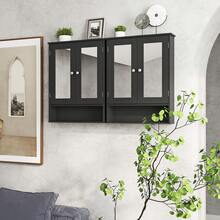 Medicine Cabinet Mirror, Bathroom Wall Mirror Cabinet With Storage, Open Compartment, Adjustable Shelves, White/Black,4.7 X 21.6 X 27.1 Inches - 黑色 - 查看 6