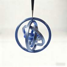 3D打印减压戒指，PLA材质，新奇玩具，互动旋转游戏道具，趣味礼物，成人休闲聚会玩具，指尖玩具减压新奇旋转陀螺，圣诞节、生日、新年礼物 - 彩色 - 查看 7