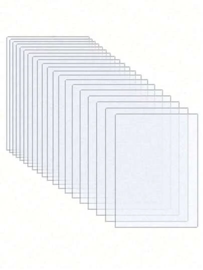 10片透明亚克力板，可用于DIY手写板、相框、座位号牌、名片夹、展示架。适用于情人节、婚礼、生日派对、斋月及其他场合。