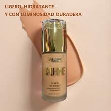 Base de maquillaje, acabado mate natural, base líquida, alta cobertura, disponible en múltiples tonos, larga duración, apta para todo tipo de pieles, fórmula ligera y no grasa, base profesional, acabado de alta definición, unifica el tono de la piel, controla la grasa, crea un aspecto natural, larga duración, ideal para el uso diario. - Carne - Ver 8