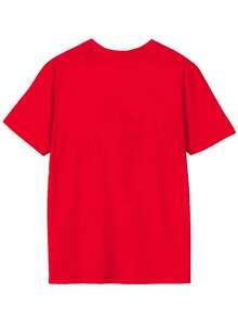 1pc Women's Creative Letter & Portrait Graphic Print Short Sleeve T-Shirt, Casual & Comfortable, Suitable For Spring/Summer