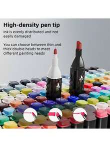 touchhero 168/120/80/48/36/24 PCS Marker Sets, Dual-Tips, DIY Craft Pens, Watercolor Pens, School Supplies, Professional Permanent Colors, For Painting, Sketching, Coloring, Calligraphy - Ideal For Halloween & Christmas Gifts, Art Lovers, Art Supplies - 20+3colors - 查看 6