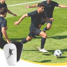1双迷你足球训练护腿板，比赛训练护垫 - 可重复使用，穿着舒适，经久耐用 - 彩色 - 查看 3