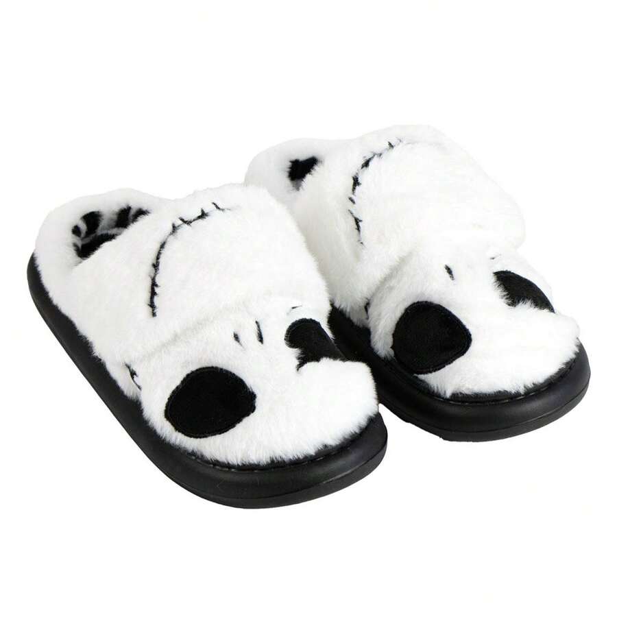 Cerdá Disney Comfortable And Warm Open House Slippers Nightmare Before Christmas – Home Footwear With Non-Slip Sole, Soft And Very Pleasant Interior, Ideal For Home And As A Gift - White - View 1