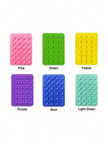 Double-Sided Suction Cup Phone Holder, Silicone Non-Slip Washable Phone Bracket Sticker