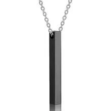 Minimalist Engraved Pendant Necklace, Stainless Steel Rectangular Customized Laser Engraved Logo Necklace, Versatile Pendant Chain For Daily, Party, Gift For Kids, Birthday, Anniversary, Personalized Jewelry, Special Occasion, Eternal Accessory, Luxury Accessory, Fashion Accessory, Gift - Multicolor 11 - View 6