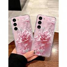 1pc Diamond Pearl Butterfly Transparent Soft Phone Case, Compatible With IPhone 17 Series, Honor, Redmi, Galaxy A04e/12/A13/A14/A34/A50/A52/A53/A54/S21/S22/S23/S24/S25/S25Ultra, 6A/7A/8A, 12T/13TYOUR-BELOVED-PHONE Christmas Gifts Christmas Gifts,New Year Gifts,Valentine's Day Gifts - 無色 - 查看 3