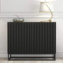 Creative Furniture Ripple Sideboard 100cm - Modern Fluted Design With Push To Open Doors - Multicolor - Ver 12