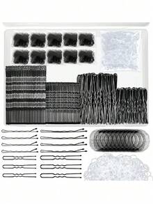 150 chiếc kẹp tóc phẳng đa năng, phù hợp với mọi kiểu tóc, phụ kiện - Bộ 510 món - Xem 5