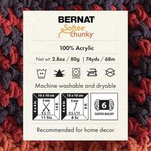 Bernat Softee Chunky Yarn White Single Ball - Blanco - Ver 10