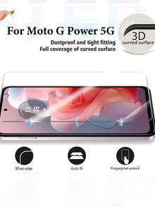 3 buc. folie de protecție pentru ecran de înaltă definiție, anti-zgârieturi, anti-explozie, ultra-clară, netedă la atingere, margini rezistente la spargere pentru Moto G Power (2021)/ Moto G Power/ Moto G Power 5G/ Moto G Power (2022)/ Moto G Power 5G (2023)/ Moto E40/ Moto G50 5G/ Moto G50 4G/seria Moto G - clar - Vizualizare 7