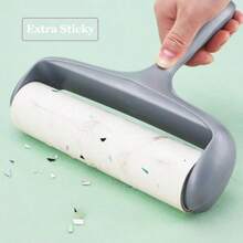 Recambio de rodillo de pelusa de 8 pulgadas para Scotch-Brite extra pegajoso rodillo de pelusa de superficie grande para pelo de mascotas paquete de 4 repuestos 60 hojas por recarga 240 hojas en - Blanco - Ver 5