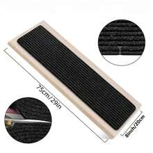 1pc 8x30in Non-Slip Carpet Stair Treads For Wooden Steps, Slip Resistance Indoor Peel & Stick Stair Treads Carpet Runner Mats For Elders, Kids, Dogs, Staircase Step Rugs Stair Grips Non-Slip - Brown - View 9