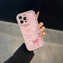 1pc Funda de Teléfono Moderna y Elegante, Funda de Teléfono Mate Suave con Lazo Rosa para Chicas, Compatible con iPhone 17 16 15 14 13 12 11 Pro Max AIR 14 15 16 Plus XS XR X 8 7 SE 2020, Funda Protectora de Diseñador para Mujeres - 1 pieza - Ver 7