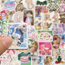 50pcs Mystery Series Cute Cartoon Graffiti Stickers, Decorate Skateboards, Suitcases, Mugs, Waterproof Stickers - Multicolor - View 7