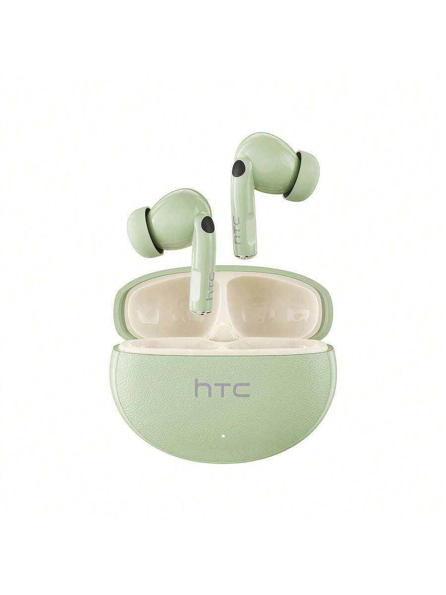 HTC NE29 Wireless Bluetooth Earphones: New Air Conduction Design, Open-Ear Design, Waterproof And Sweatproof For Worry-Free Use During Exercise, Stereo Sound With Deep Bass. - Green Beige - View 1