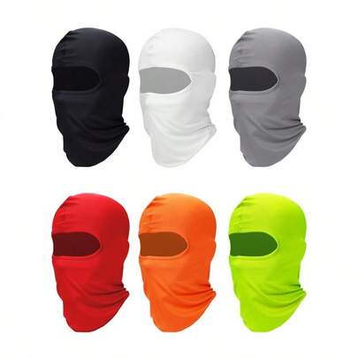 6 Stück Sturmhauben/Gesichtsmasken, Vollgesichtsmaske für den Winter, UV-Schutz, winddicht, für Herren und Damen, für Outdoor-Sportarten.