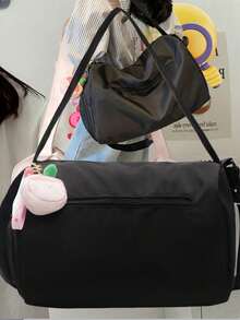 1pc Yoga Sports Travel Bag, Yoga Gear Storage, Suitable For Short Trips, Large Capacity, Suitable For Women, Can Be Used For Training, Swimming, Fitness. Combines Storage Function And Crossbody Bag Function.