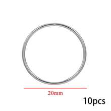 10pcs Stainless Steel 30-60mm Large Round Ring Gold Plated Pendant Base Earring Making Materials Connectors, Suitable For Jewelry Wholesale - Round - View 14