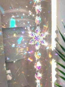 1pc Rainbow Guardian Angel Crystal Suncatcher - Charming Hanging Crystal Glass Decor For Home, Car, Porch, Valentine's Day Gift, Birthday Gift, Gift For Best Friend, Home Decor, Gift For Mom, Hanging Home Decor - Multicolor - View 8