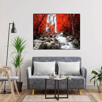 1pc Modern Art Natural Landscape Diamond Painting, Suitable For Bedroom Wall Decor, Living Room Wall Decor, Contemporary Ideal Home Wall Decor