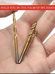 50/100件組 鈦合金塗層高速鋼鑽頭組 - 重型HSS鑽頭，尺寸1-3mm (1/16"-1/8") 及更小尺寸 (1/32", 1/64")，螺旋槽設計，圓柄，適用於木材、金屬、塑料、乾壁 - 家居用品 - 彩色 - 查看 3