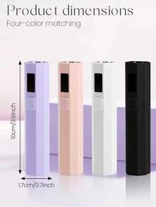 1个便携式UV LED美甲灯，手持式UV灯，专业凝胶美甲烘干灯，凝胶X灯，30秒/60秒快速固化凝胶，凝胶美甲闪光固化灯，凝胶美甲LED美甲灯，便携式迷你凝胶美甲烘干机，凝胶美甲胶水，凝胶USB手电筒，家用DIY美甲工具，送给女孩的最佳礼物 - 彩色 - 查看 10