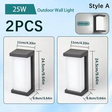 Đèn tường ngoài trời trang trí sân vườn, đèn LED nhựa chống nước, thích hợp sử dụng trong nhà/cầu thang/phòng/lối vào/phòng khách/cửa phòng tắm/bếp/phòng ngủ/hành lang/hiên nhà/nhà riêng. Thích hợp sử dụng cho sân vườn, hiên nhà, ban công, cầu thang, bãi đậu xe và lối đi, cửa trước, sân trong. Chọn nhiệt độ màu theo nhu cầu. Điện áp: 85V-265V - Đèn tường hiên ngoài trời - Xem 23