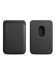 Magsafe Magnetic Card Holder PU Leather Phone Back Sticker Case Compatible With IPhone - Multicolor - View 9