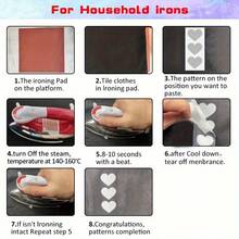 1m, FG003 Heart-Shaped Heat Transfer Vinyl, Reflective Sticker, DIY Clothing Decoration Iron-On Patch