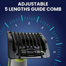 FIVE-In-ONE Guide Comb Guard Fit For One Blade QP2520 QP2530 QP2620 QP2630 QP2724 QP2834 Beard Trimmer 1-5mm Adjustable - Safety Razor - View 5