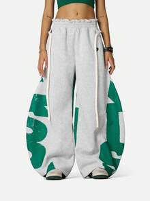 Black Friday1-Aelfric Eden Unisex Graffiti Super Baggy Sweatpants Streetwear Loose Fit Trousers With All-Over Print Rebellious Doodle-Style Joggers With Pockets - Xám - Xem 9