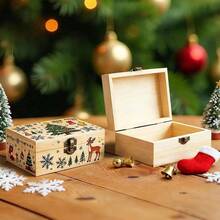 6Pcs Small Wooden Boxes For Crafts Unfinished Wood Box With Lids Mini Treasure Chest Small Craft Box Jewelry DIY Mini Craft Boxes To Paint For Adults Classroom Party Handmade 6X 3.8 X 2.5in - Medium - View 6