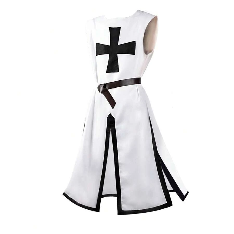 Men's Costumes - Sleeveless Black and White (belt Not Included) - View 1