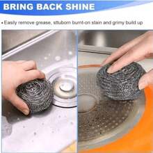 12pcs Stainless Steel Cleaning Brushes - Rust-Resistant, 2.36 Inch Cleaning Brushes, Easy To Clean Dishes, Pots And Ovens