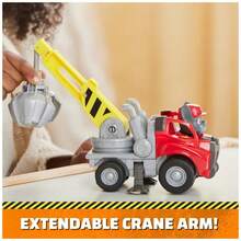 Spin Master Rubble & Crew, Spielzeug-Lastwagen mit Actionfigur und beweglichen Konstruktionsspielzeugen, Kinderspielzeug für Kinder ab 3 Jahren