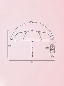 Foldable Super Lightweight 6-Fold Umbrella, UV Protection Mini Pocket Umbrella,Spring Summer Picks,Brides Maid Gifts,Room,Bedroom Decor,Beach,Travel,For Men,For Women,Vacation,Women's Day,Travel Essentials,Wedding Favours,Y2k,Bedroom,Car Accessories Women,Kitchen Decor - Multicolor - View 7