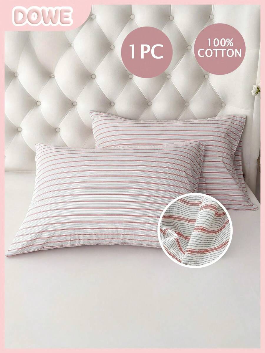 1 chiếc vỏ gối 100% cotton, vỏ gối dệt bằng cotton đã qua xử lý, chất liệu tự nhiên, mềm mại, kiểu dáng phong bì, phù hợp cho nam, nữ, ký túc xá, phòng ngủ, trang trí phòng ngủ học sinh, phong cách tối giản. - Nhiều màu - Xem 1