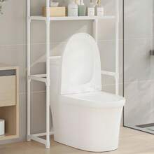 1pc Freestanding Laundry Rack, 2-3 Tier Minimalist Bathroom Toilet Storage Rack, Easy Assembly, Space Saving, Bathroom Decor Accessory - Multicolor - View 12