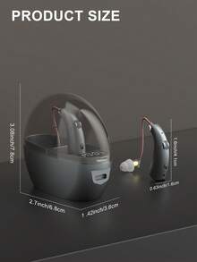 Sound Amplifier Hearing Aid-Built-In Battery, Worn On Both Sides, Light And Moderate Use, Gift Giving, Travel/Communication Use.